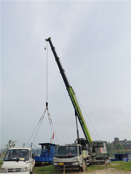 苍溪县桥梁建设吊装案例